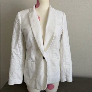 J crew factory linen blazer size 4